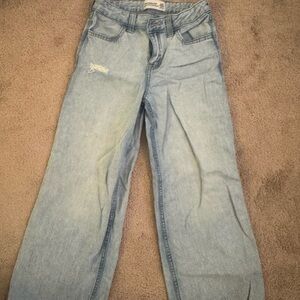 Abercrombie Kids Light Wash Straight Leg Jeans